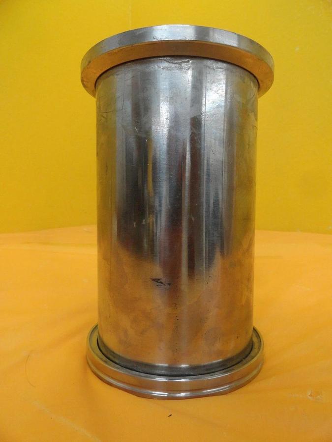 Used Fuji Seiki High Vacuum Nipple Tee Stainless QF100 ISO-LF to ISO100 SS-DLTW4 Used