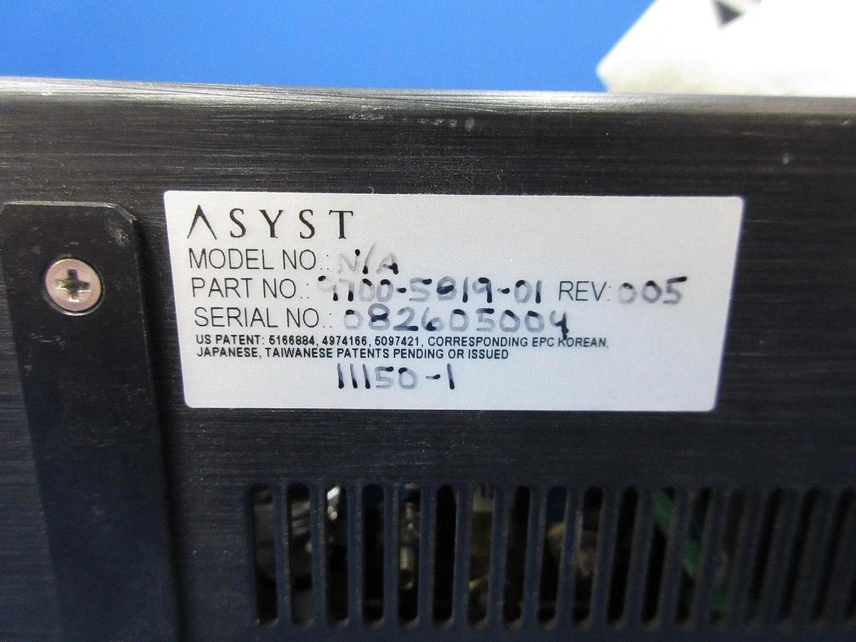Used Asyst Technologies 9700-5819-01 Fan Filter Unit Controller CMS II Rev. 005 Used