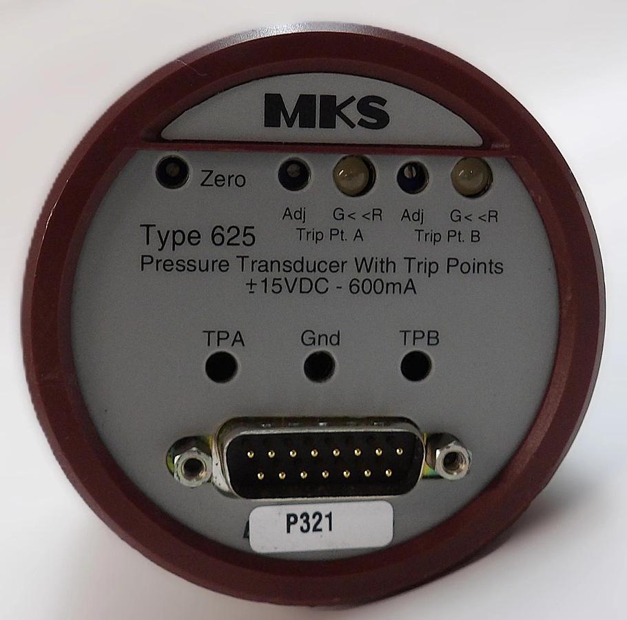 Used MKS Instruments 625A-13127 Baratron Capacitance Manometer Type 625 Working