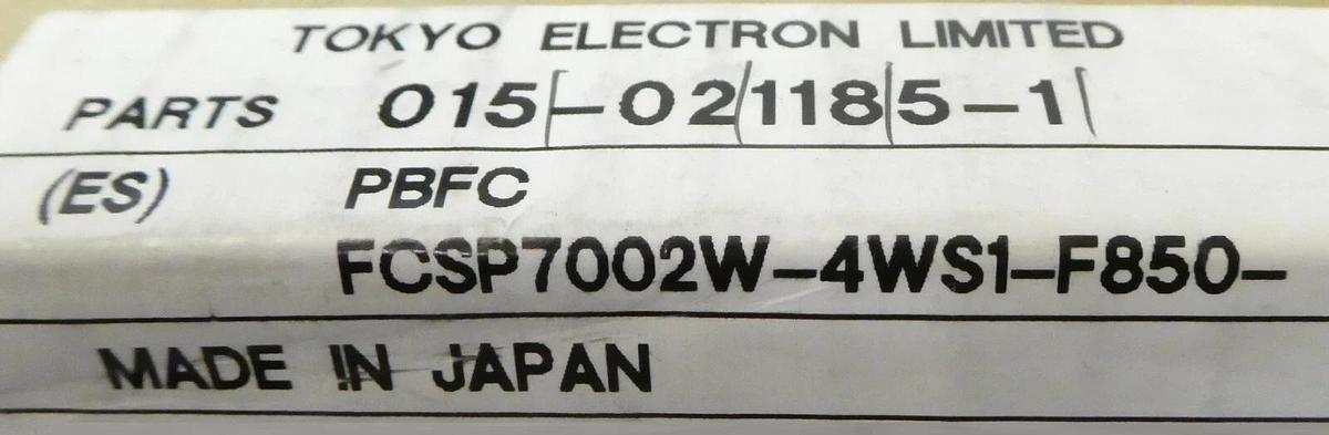 Fujikin FCSP7002W-4WS1-F850-A3 Flow Control System P7000 WR TEL 015-021185-1 New