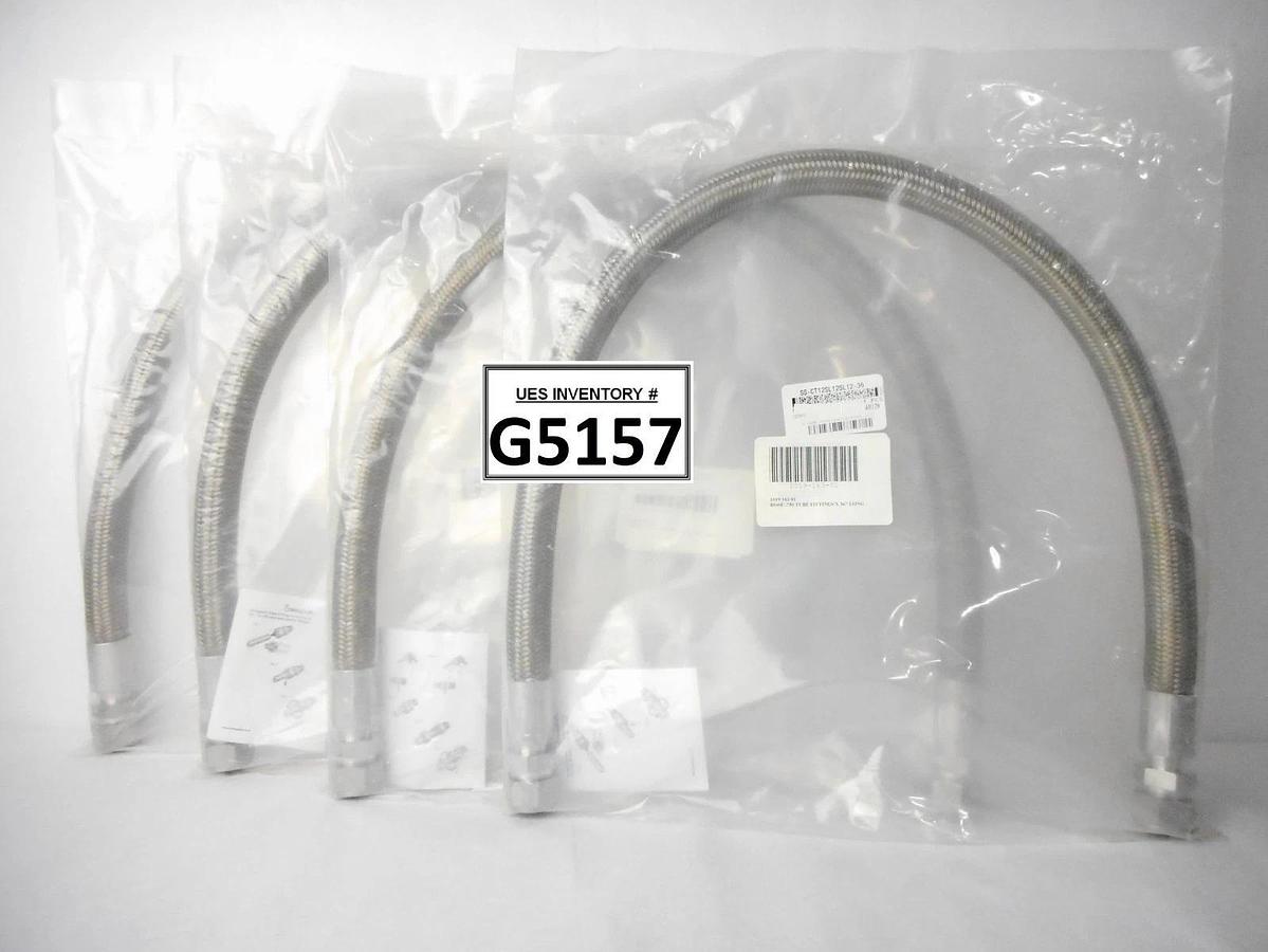 Swagelok SS-CT12SL12SL12-36 36" Braided SS Hose ASM 1019-163-01 Lot of 4 New