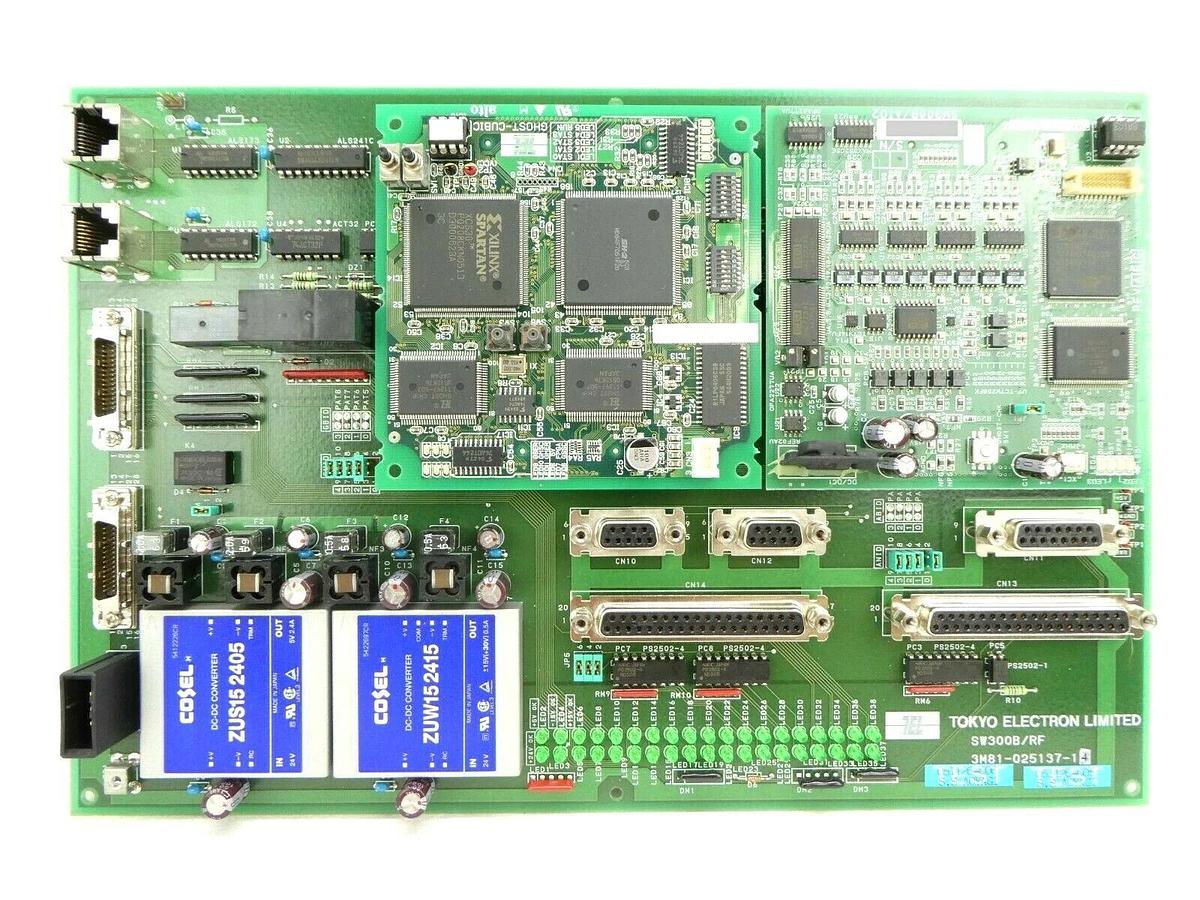 Used TEL Tokyo Electron 3M81-025137-14 Board PCB SW300B/RF Trias System Working