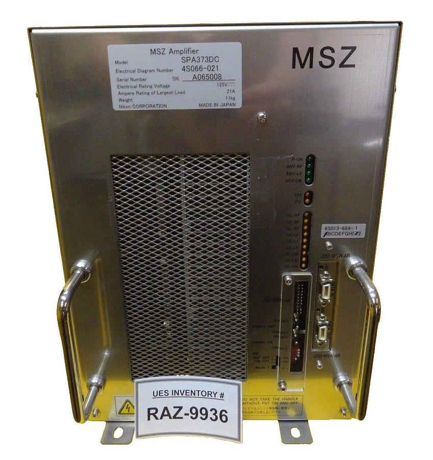 Used Nikon 4S066-021 MSZ Amplifier Module SPA373DC 4S013-684-1 NSR Series Working