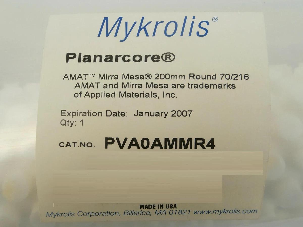 Mykrolis PVA0AMMR4 AMAT Mirra Mesa 200mm Round 70/216 Planacore Lot of 4 New