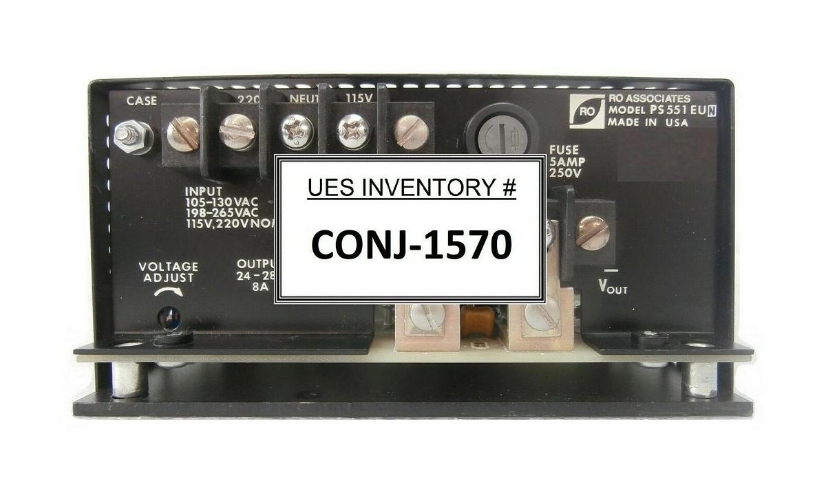 Used RO Associates PS 551 EUN Power Supply Novellus 27-00066-00 Concept One Working