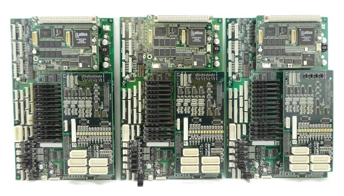 Used Daifuku CLW-3714A Processor Interface PCB CLW-3720A OPC-2677A Reseller Lot of 3