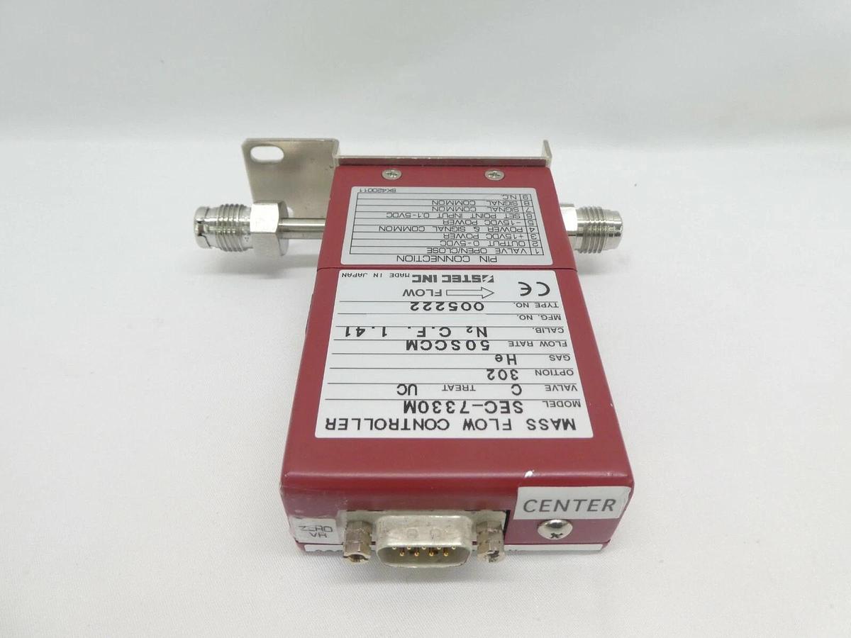 Used STEC SEC-7330M Mass Flow Controller MFC SEC-7330 50 SCCM He Working Surplus