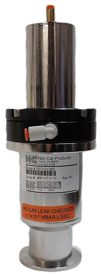 Used Nor-Cal Products 3870-01383 Pneumatic Angle Valve NW40 AMAT Working Surplus