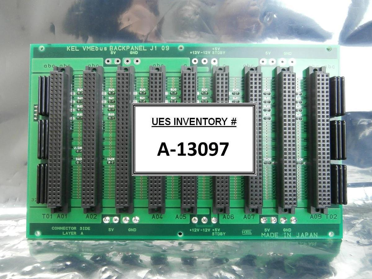 Used KEL VMEbus BACKPANEL J1 09 Backplane PCB Board Used Working