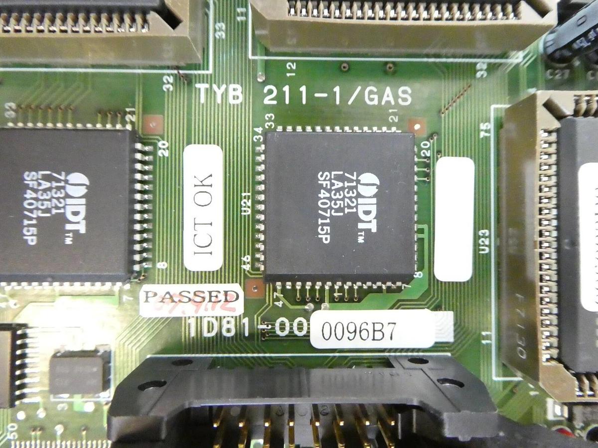 Used TEL Tokyo Electron ID81-000096-B7 Processor Board PCB TYB 211-1/GAS Working