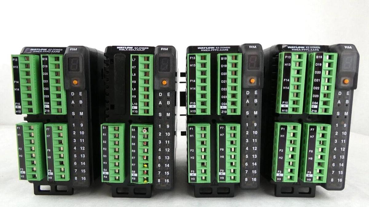 Used Watlow RMEA-FFFC-AAR8 RMLA-55AJ-AAJP Temperature Controller Lot of 4 Working