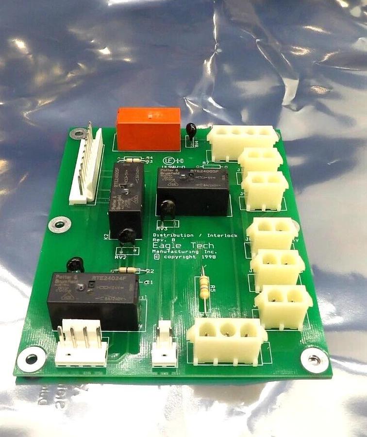 Used Eagle Tech Distribution and Interlock PCB Reseller Lot of 2 Working Surplus