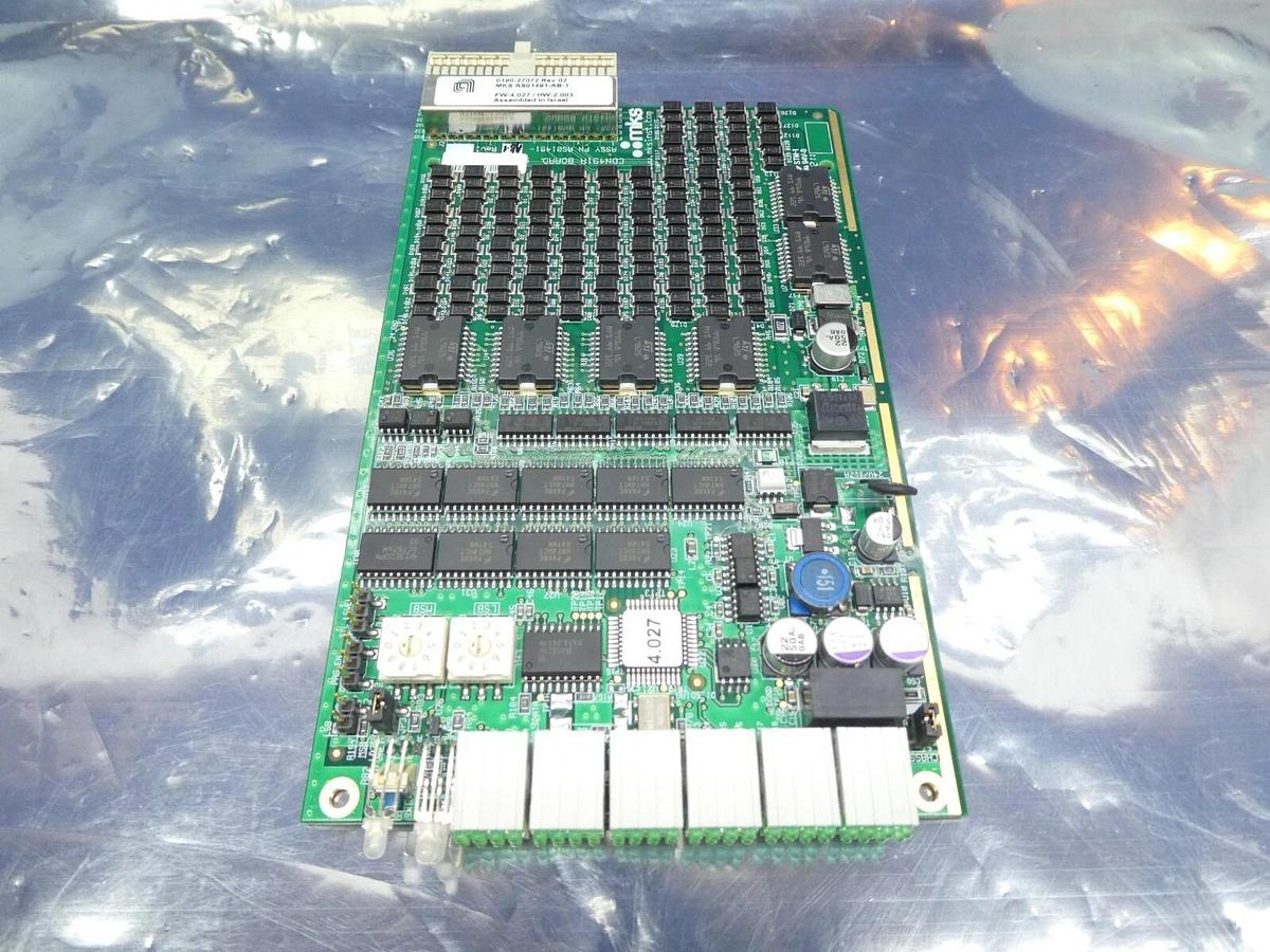 Used MKS Instruments AS01491-AB-1 PCB Card CDN491R AMAT 0190-27072 Missing Face Plate