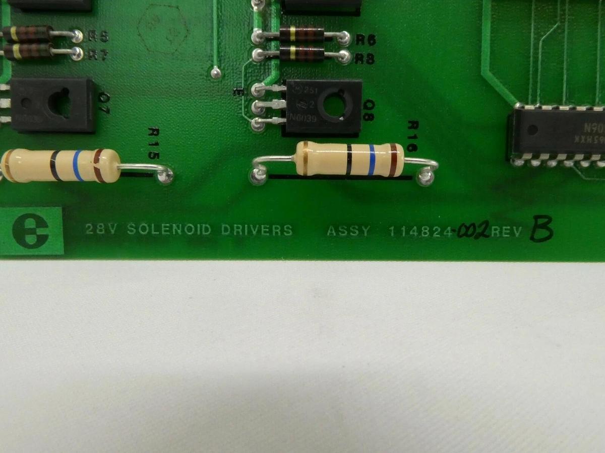 Used Electroglas 114824-002 28V Solenoid Drivers Card PCB 4085x Horizon PSM Working