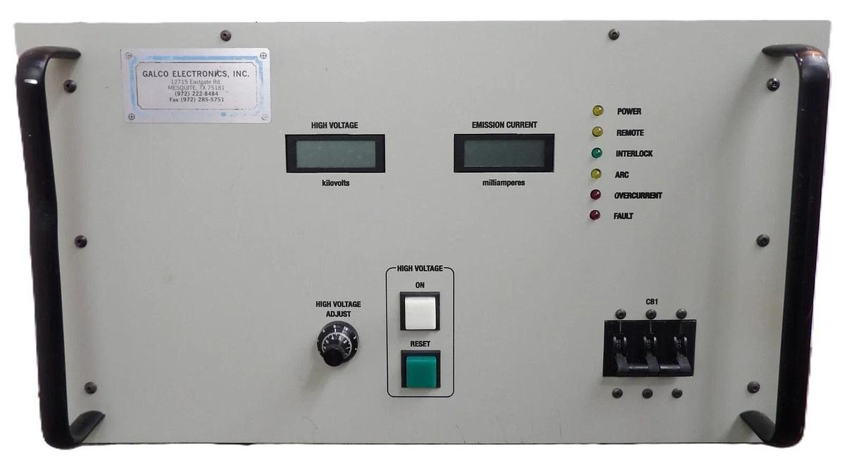 Used Universal Voltronics ERC-10-1000N-STD-J37 High Voltage Power Supply Working