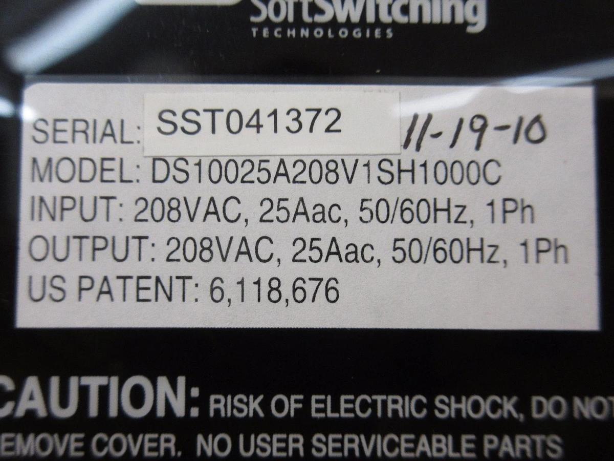 Used SoftSwitching DS10025A208V1SH1000C Dynamic Sag Corrector MINIDySC Used Working