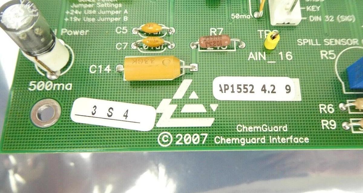 Used Air Products AP1552 4.2 9 ChemGuard Interface PCB AOI_N-2 Working Surplus