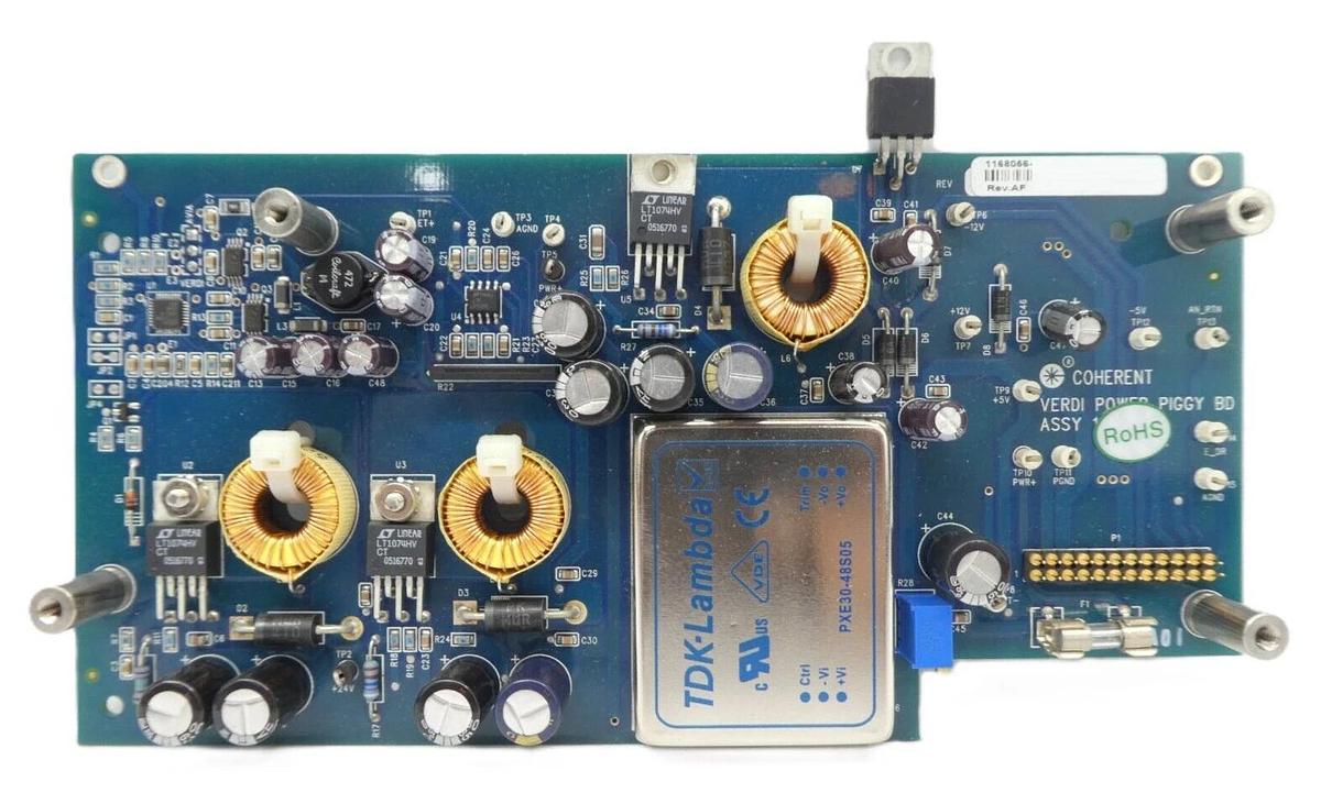 Used Coherent 1168056 VERDI Power Piggy Board PCB Working Surplus