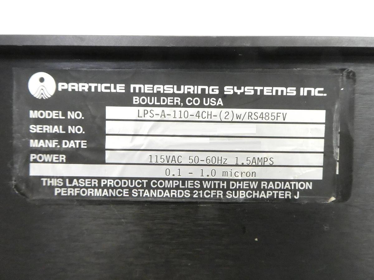 Used Particle Measuring Systems LPS-A-110-4CH-(2)w/RS485FV Particle Sensor Spare