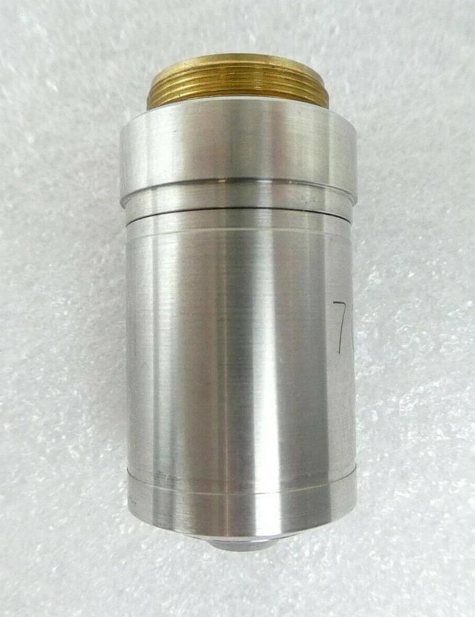 Used Bio-Rad 70/0.50 Microscope Silver Objective Quaestor Q7 System Working Surplus