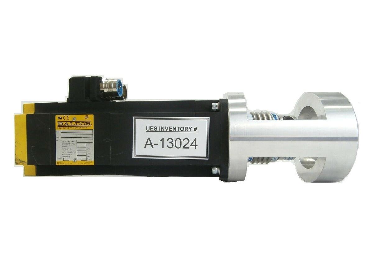 Used Baldor BSM80A-375BA Brushless AC Servo Motor with AKN 60 AMAT 0040-49320 Used