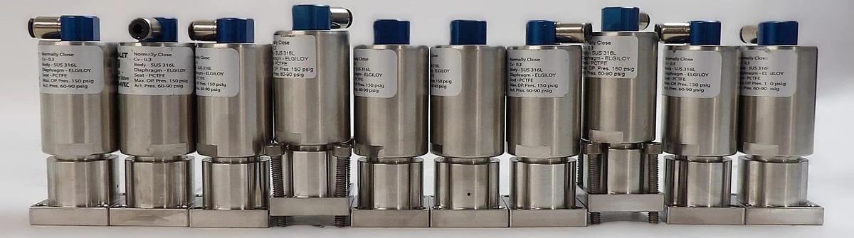 Used Ham-Let HMSC20-4VKC Hybrid Diaphragm Valve Reseller Lot of 10 Working