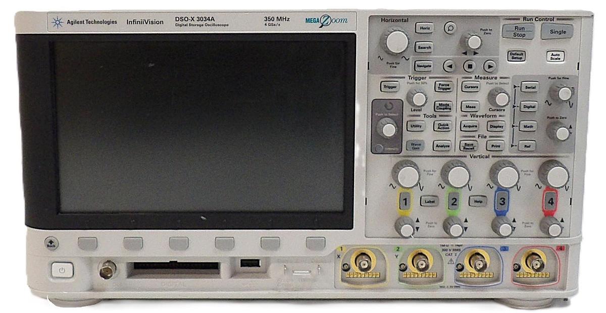 Used Agilent DSO-X 3034A 350 MHz Digital Storage Oscilloscope InfiniiVision Surplus
