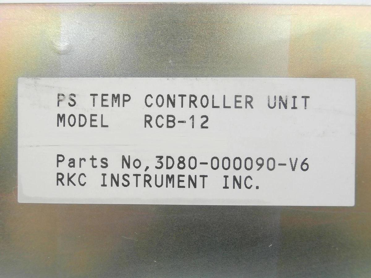Used RKC Instrument RCB-12 PS TEMP Controller TEL 3D80-000090-V6 Telius Working Spare