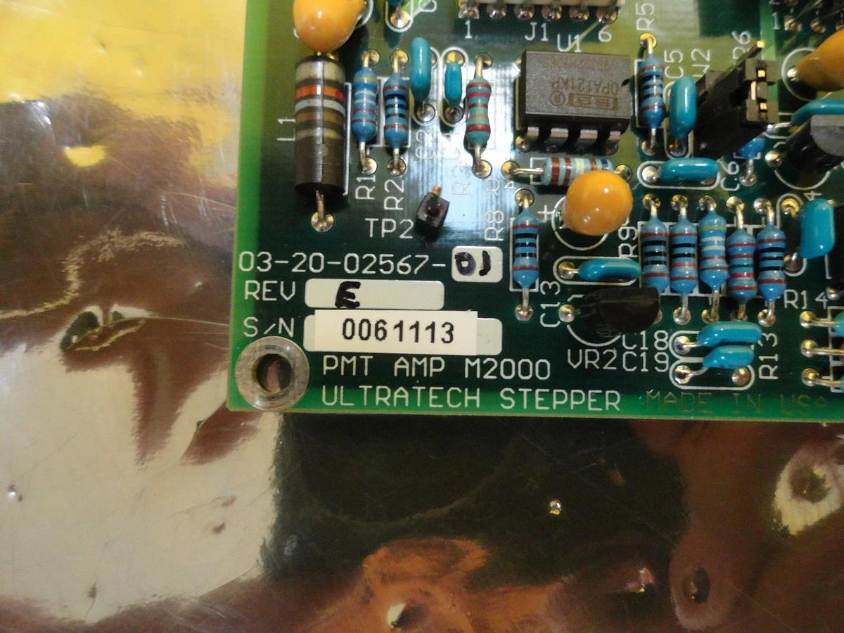 Used Ultratech Stepper 03-20-02567-01 Photomultiplier Amplifier M2000 PCB Board Used