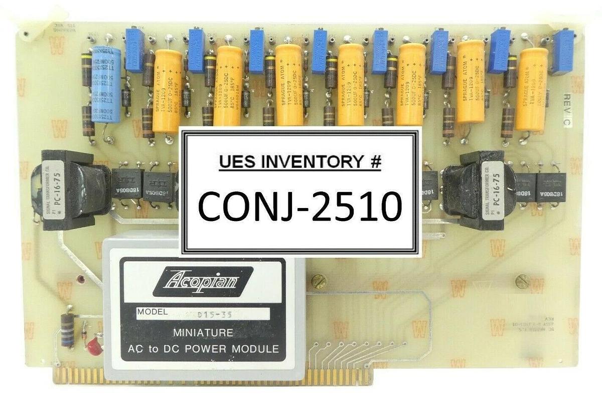 Used Varian Semiconductor VSEA D-F3104001 TC Heater Power Supply PCB Card Rev. C