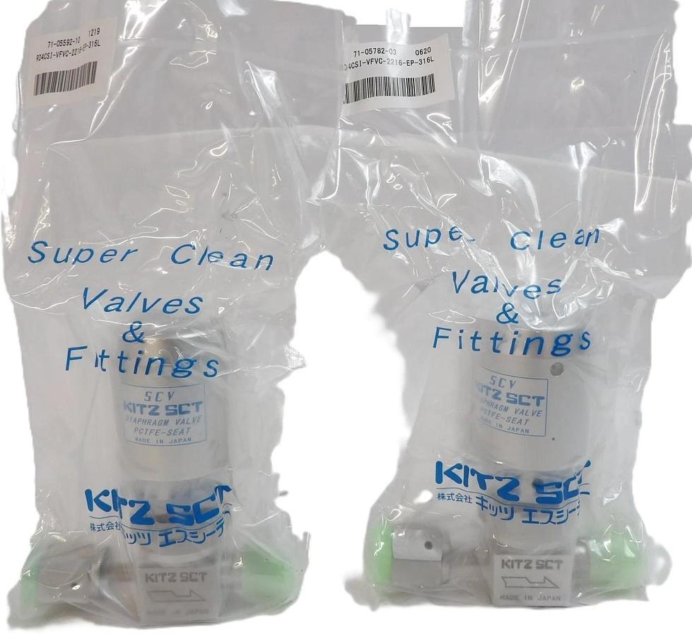 KITZ SCT RD4CSI-VFVC-2216-EP-316L Pneumatic Diaphragm Valve E32000777 Lot of 2