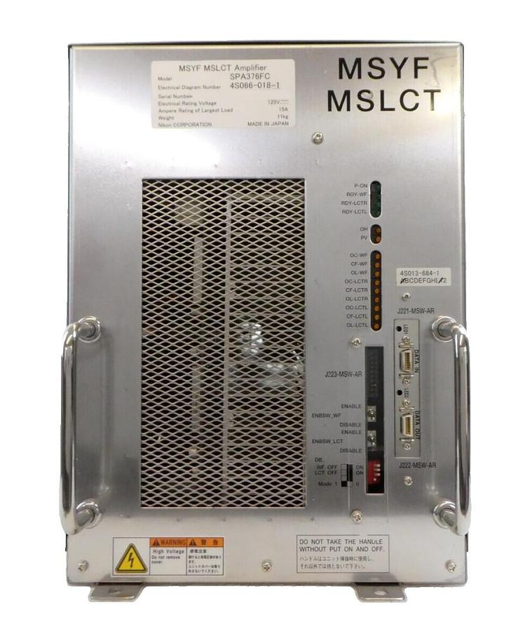Used Nikon 4S066-018-1 MSYF MSLCT Amplifier Module SPA376FC 4S013-684-1 NSR Dented