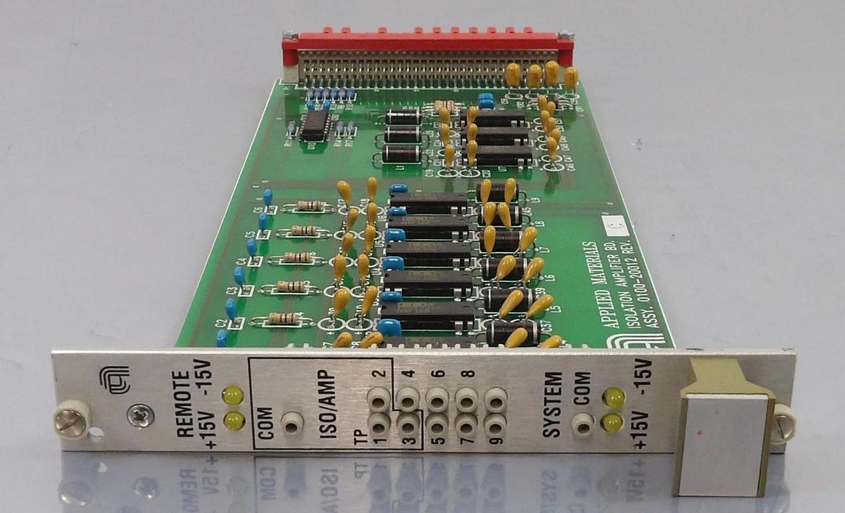 Used AMAT Applied Materials 0100-20012 Isolation Amplifier PCB Card Lot of 3 Working