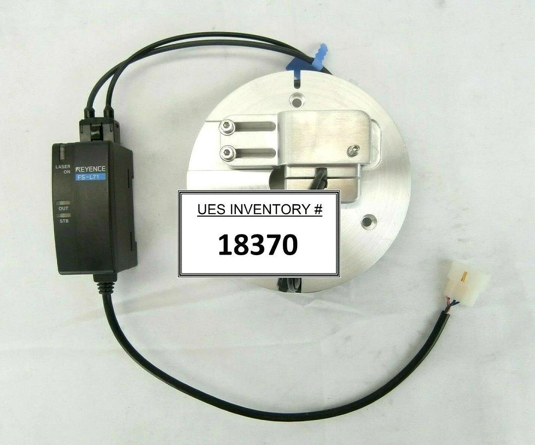 Used Keyence FS-L71 Photoelectric Sensor Amplifier Assembly Plasma-Therm Working