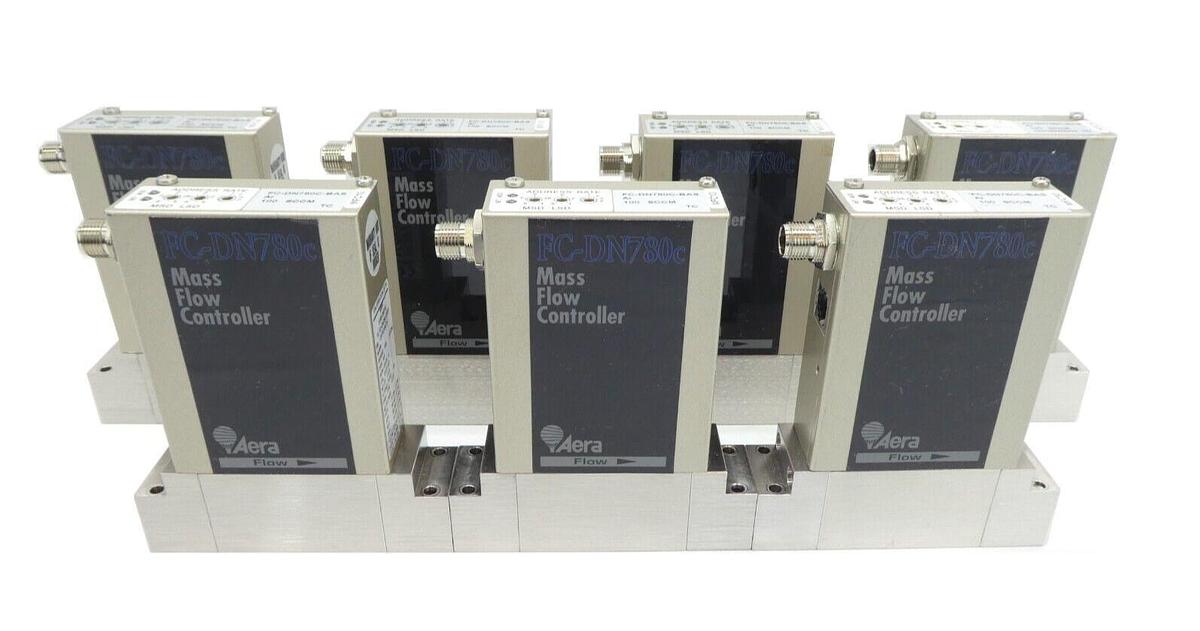Used Aera FC-DN780C-BAS Mass Flow Controller MFC Lot of 7 AMAT 3030-14167 0190-26318