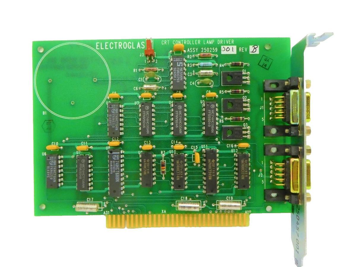 Used Electroglas 250259-001 CRT Controller Lamp Driver PCB Card 4085x Horizon Working