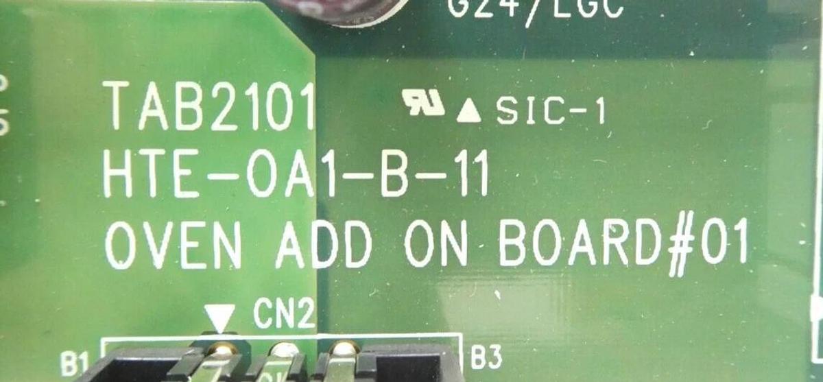 Used TEL Tokyo Electron HTE-OV1-E-11 Oven I/O PCB Assembly TAB7100 HTE-OA1-B-11 Spare