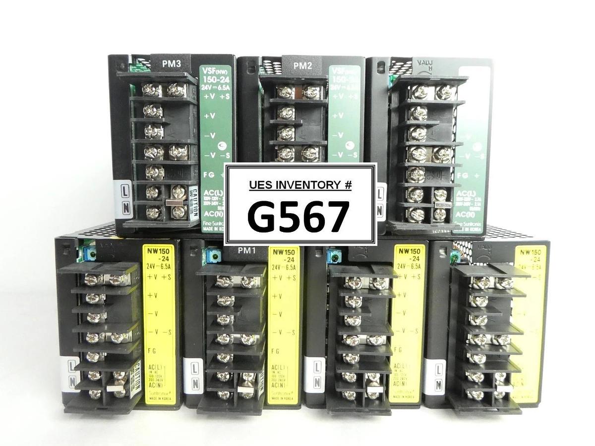Used Fine Suntronix NW150-24 Power Supply VSF(NW)150-24 Reseller Lot of 7 Used