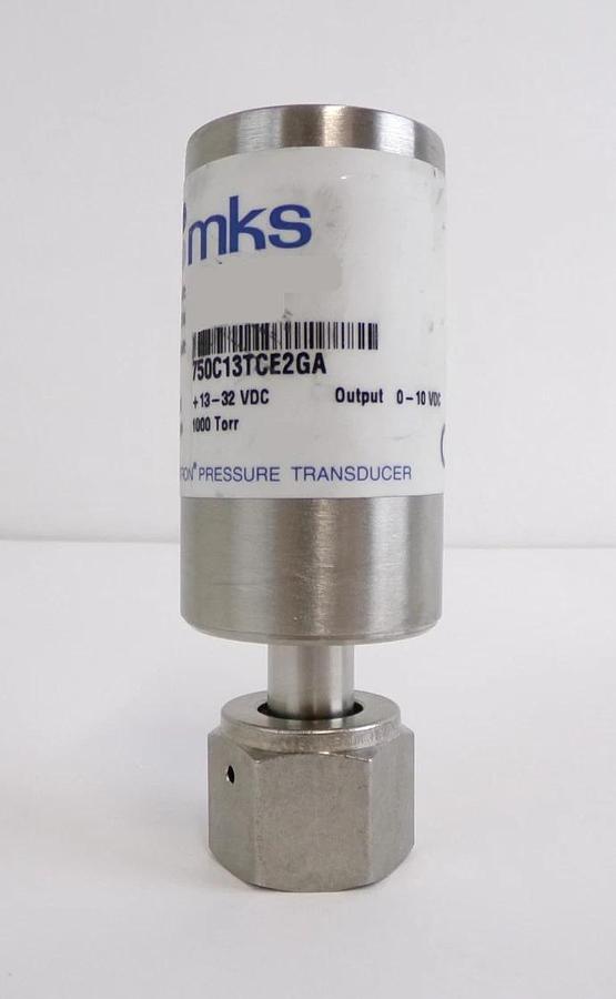 Used MKS Instruments 750C13TCE2GA Baratron Pressure Transducer Lot of 2 Spare Surplus