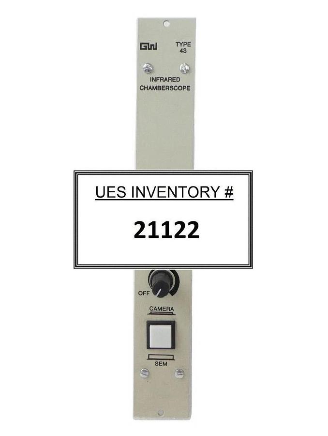 Used GW Electronics Type 43 Infrared Chamberscope JEOL JSM-6300/6400F Working Surplus