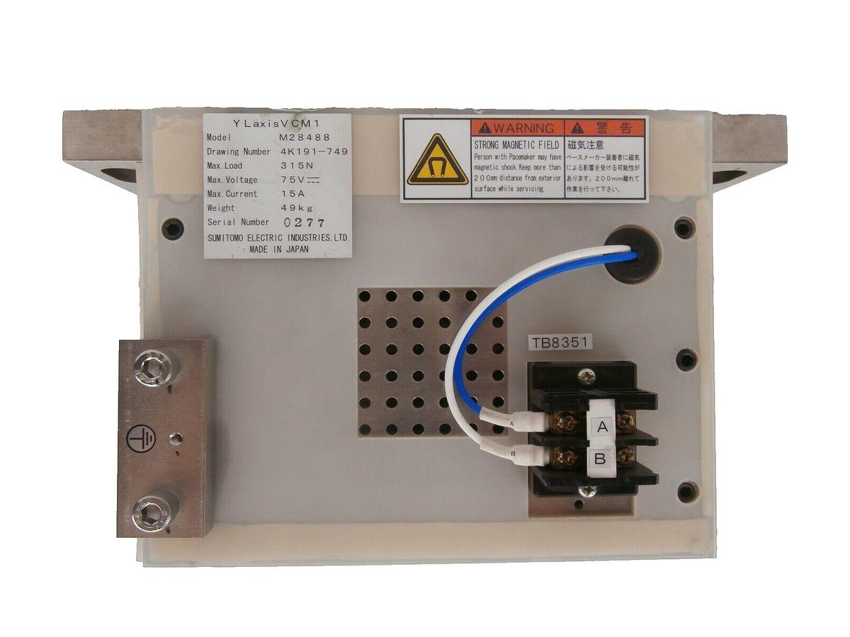 Used Sumitomo Electric M28488 YL Axis VCM1 Nikon 4K191-749 NSR-S205C Working Surplus