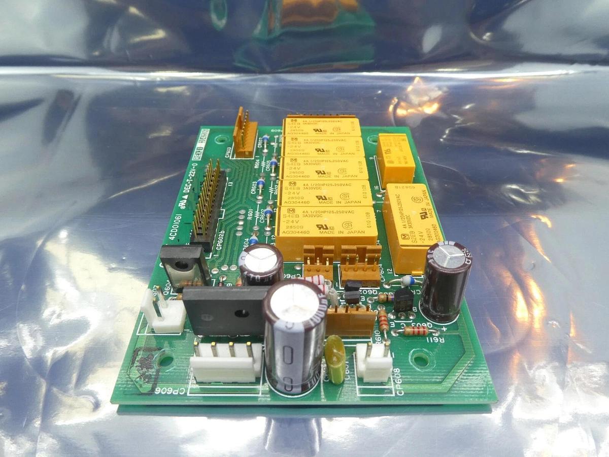 Used Hitachi Kokusai Denki 4CD01061 Relay Board PCB CONT Mikro Sonic Working Surplus