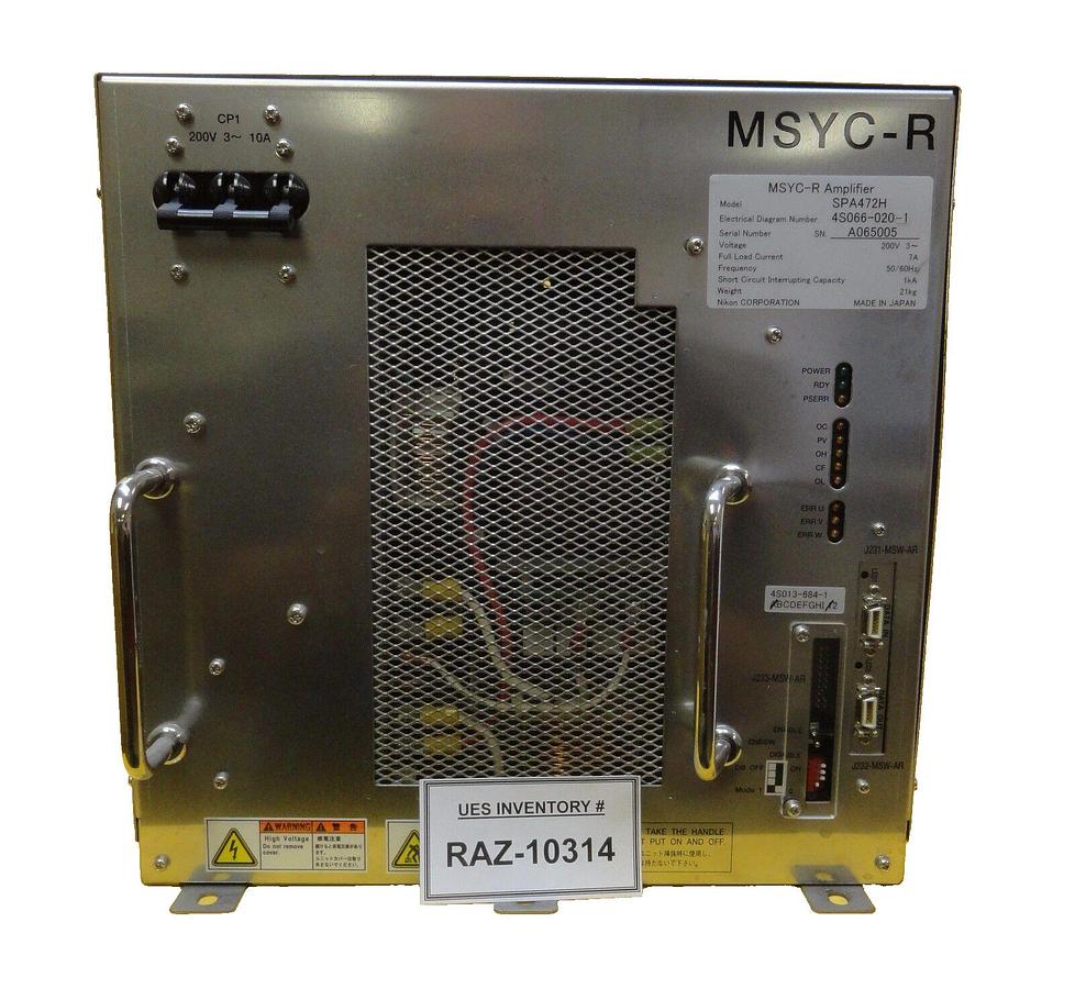 Used Nikon 4S066-020-1 MSYC-R Amplifier Module SPA472H 4S013-684-1 NSR Series Working