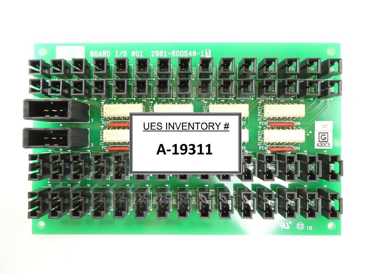 Used TEL Tokyo Electron 2981-600548-11 I/O #01 Interface PCB Rudolph F30 Working