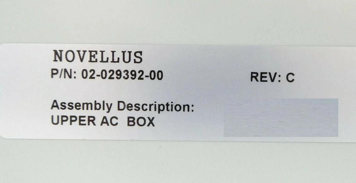 Novellus Systems 02-029392-00 Concept One Upper AC Box Assembly C1 New Surplus