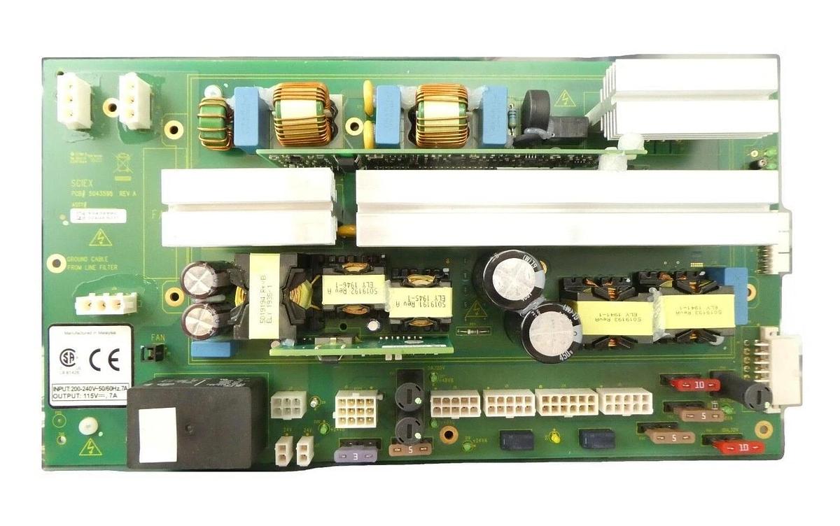 Used AB Sciex 5043699 Power Supply Board PCB 5043598 Working Surplus