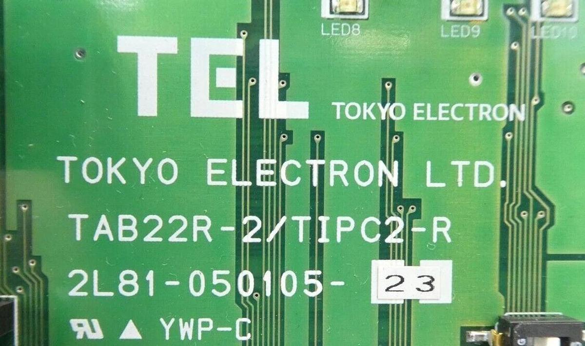 Used TEL Tokyo Electron 2L81-050105-23 Processor PCB TAB22R-2/TIPC2-R Working Surplus