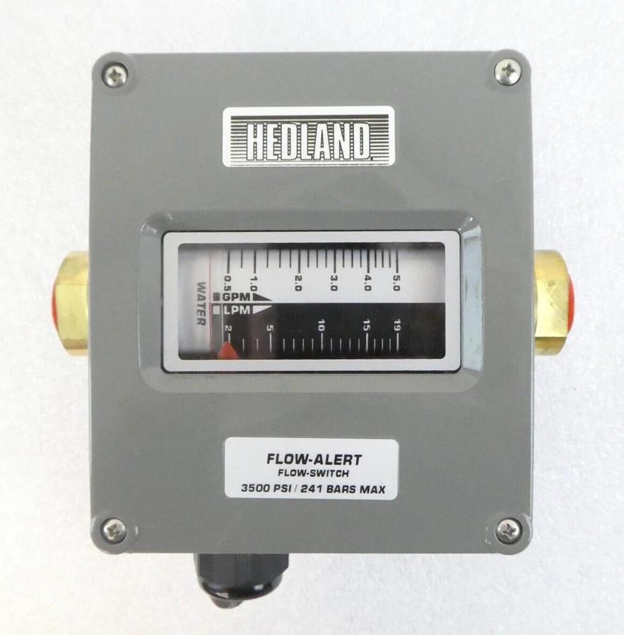 Hedland H605B-005-F1 Flow-Alert Flow Meter HLIT 290 Lot of 2 New Surplus