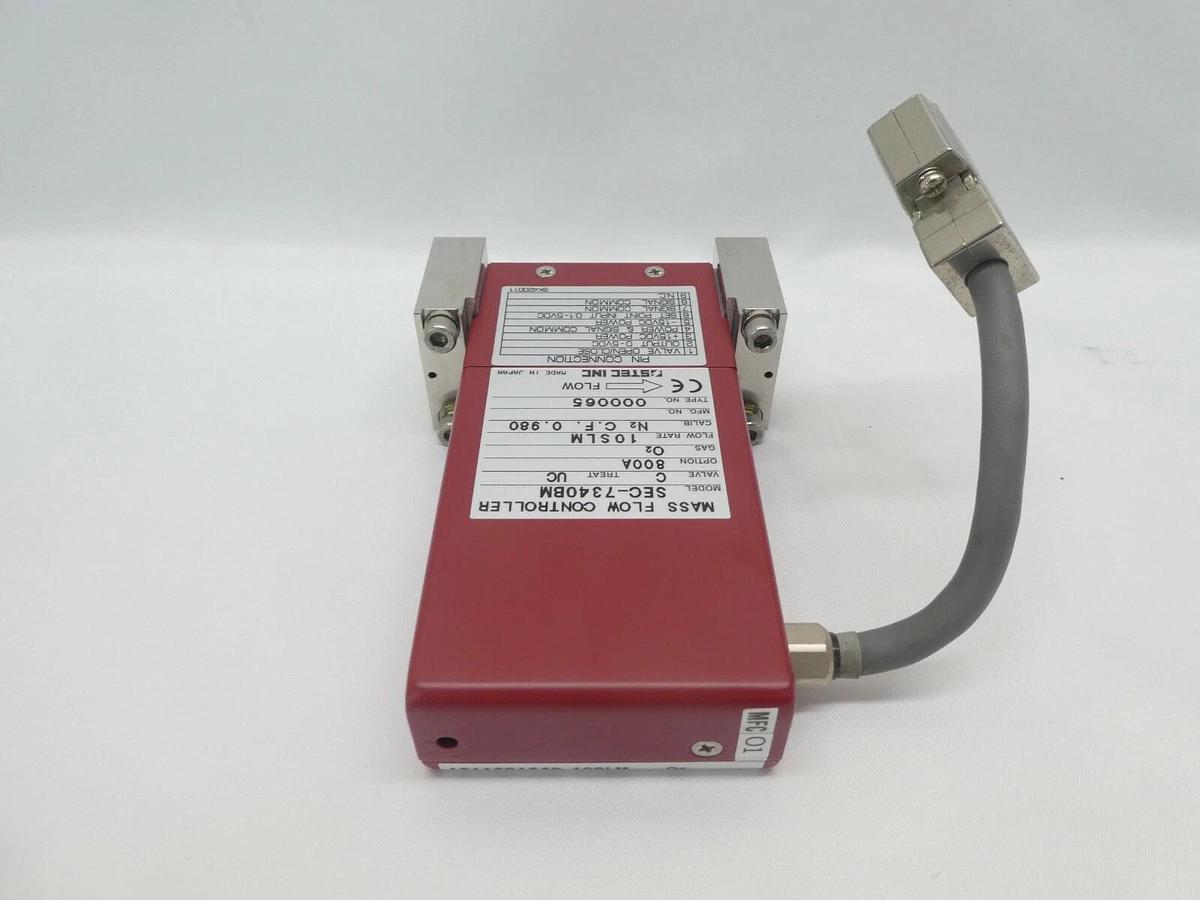 Used STEC SEC-7340BM Mass Flow Controller MFC SEC-7340 10 SLM O2 Working Spare