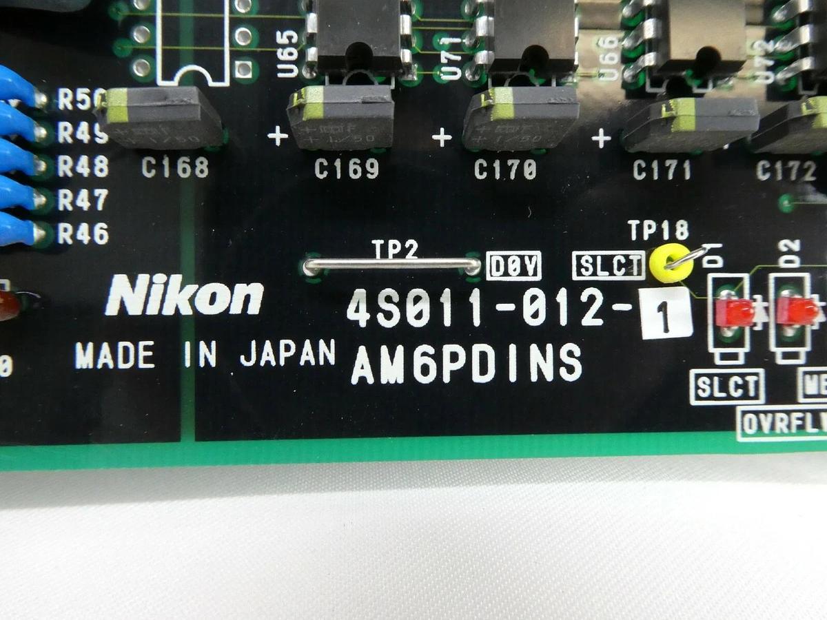 Used Nikon 4S011-012-1 Processor PCB Card AM6PDINS NSR System Working Spare